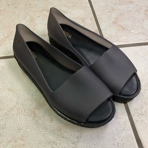 Melissa Puzzle Peep-toe Flats